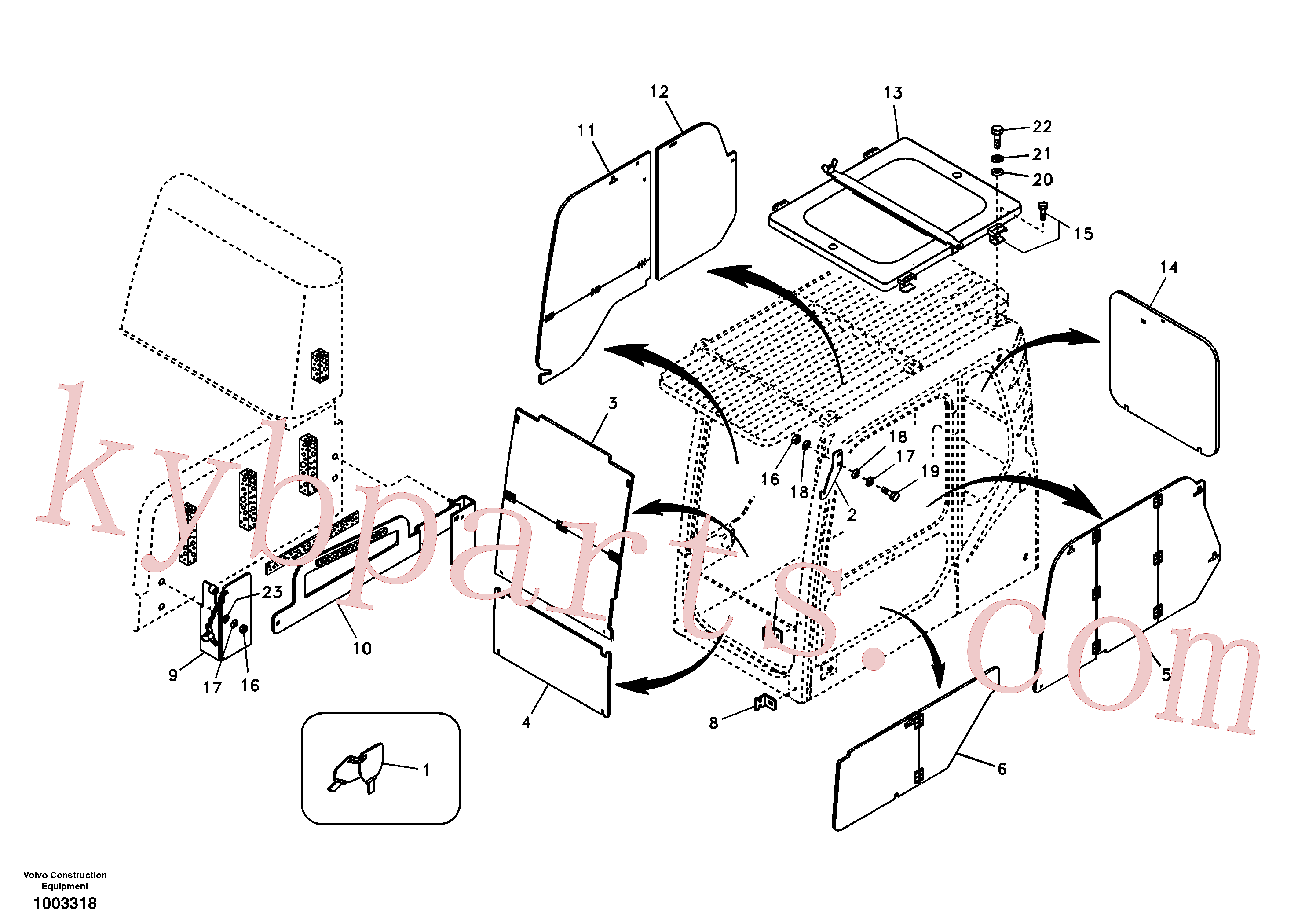 VOE14509859 for Volvo Antitheft system(1003318 assembly)