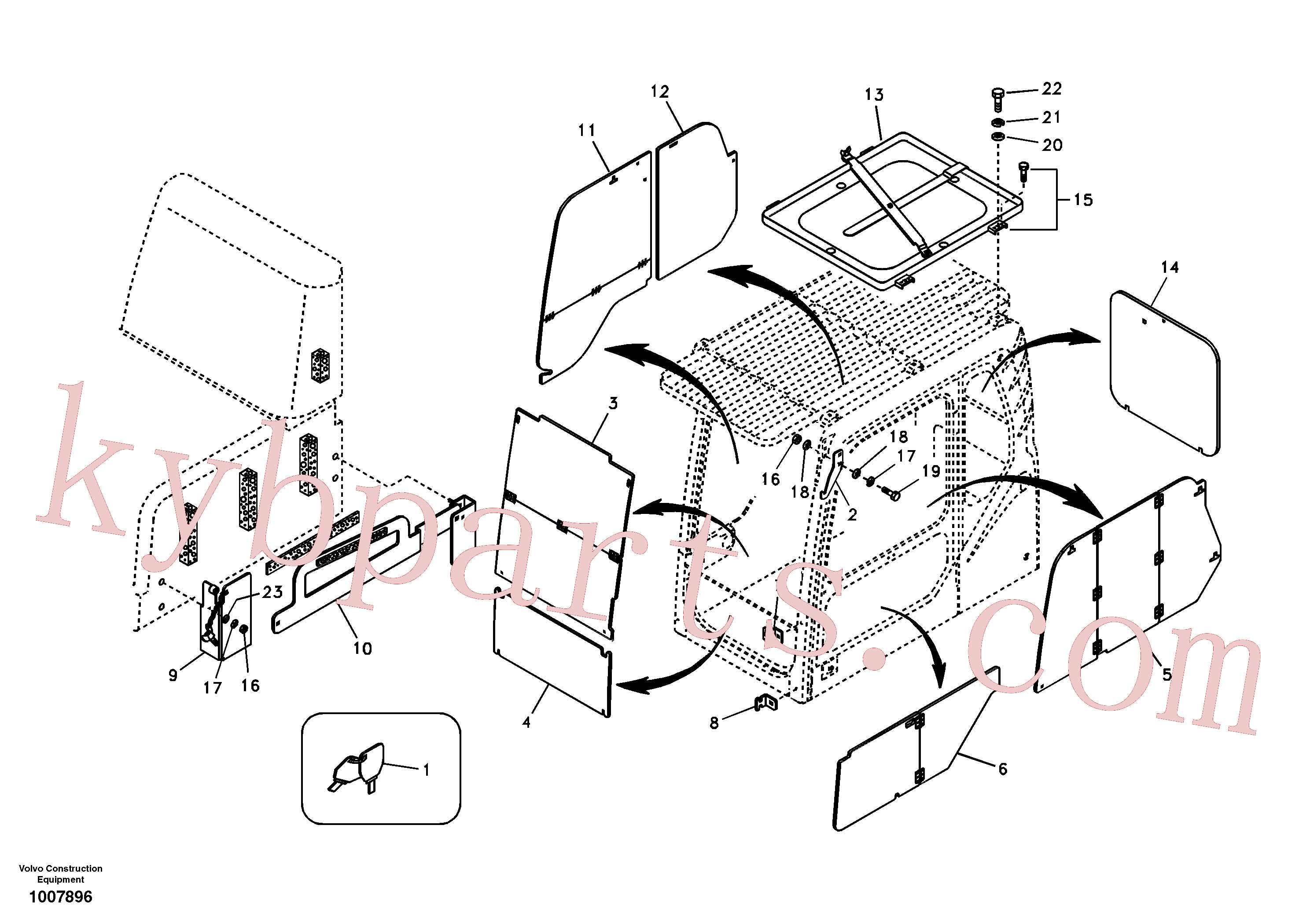 VOE14509859 for Volvo Antitheft system(1007896 assembly)