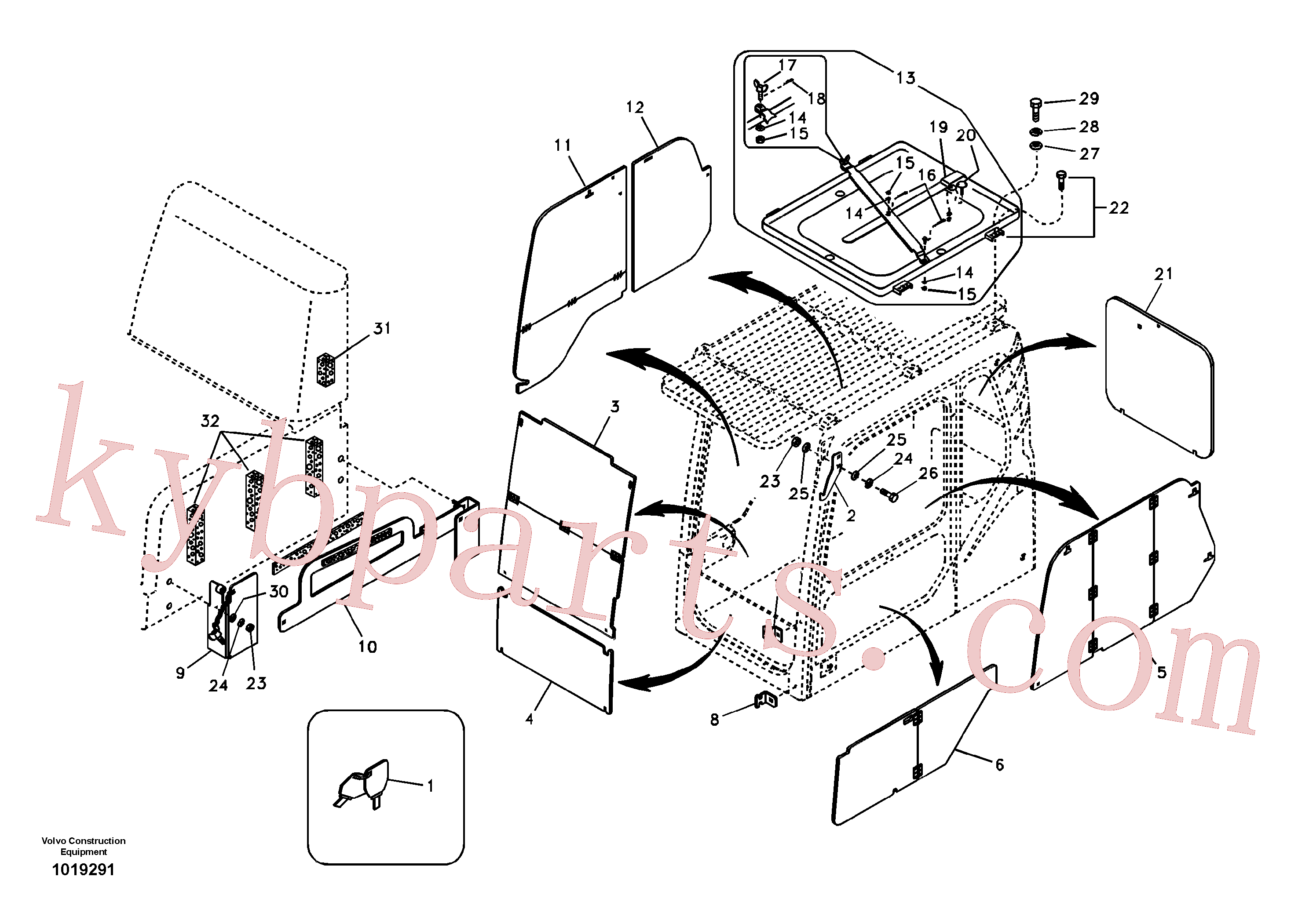 VOE14517400 for Volvo Antitheft system(1019291 assembly)