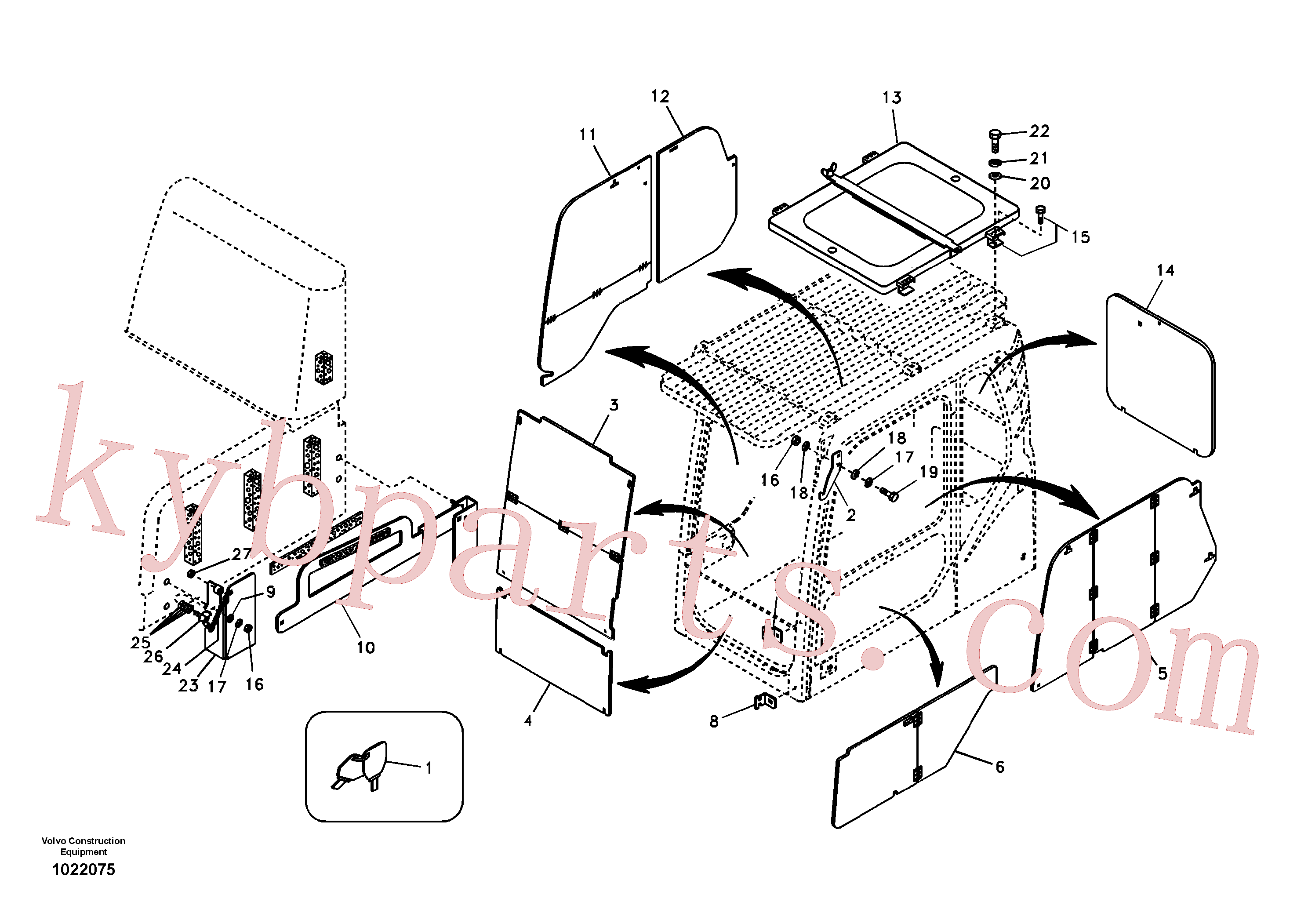 VOE14509859 for Volvo Antitheft system(1022075 assembly)