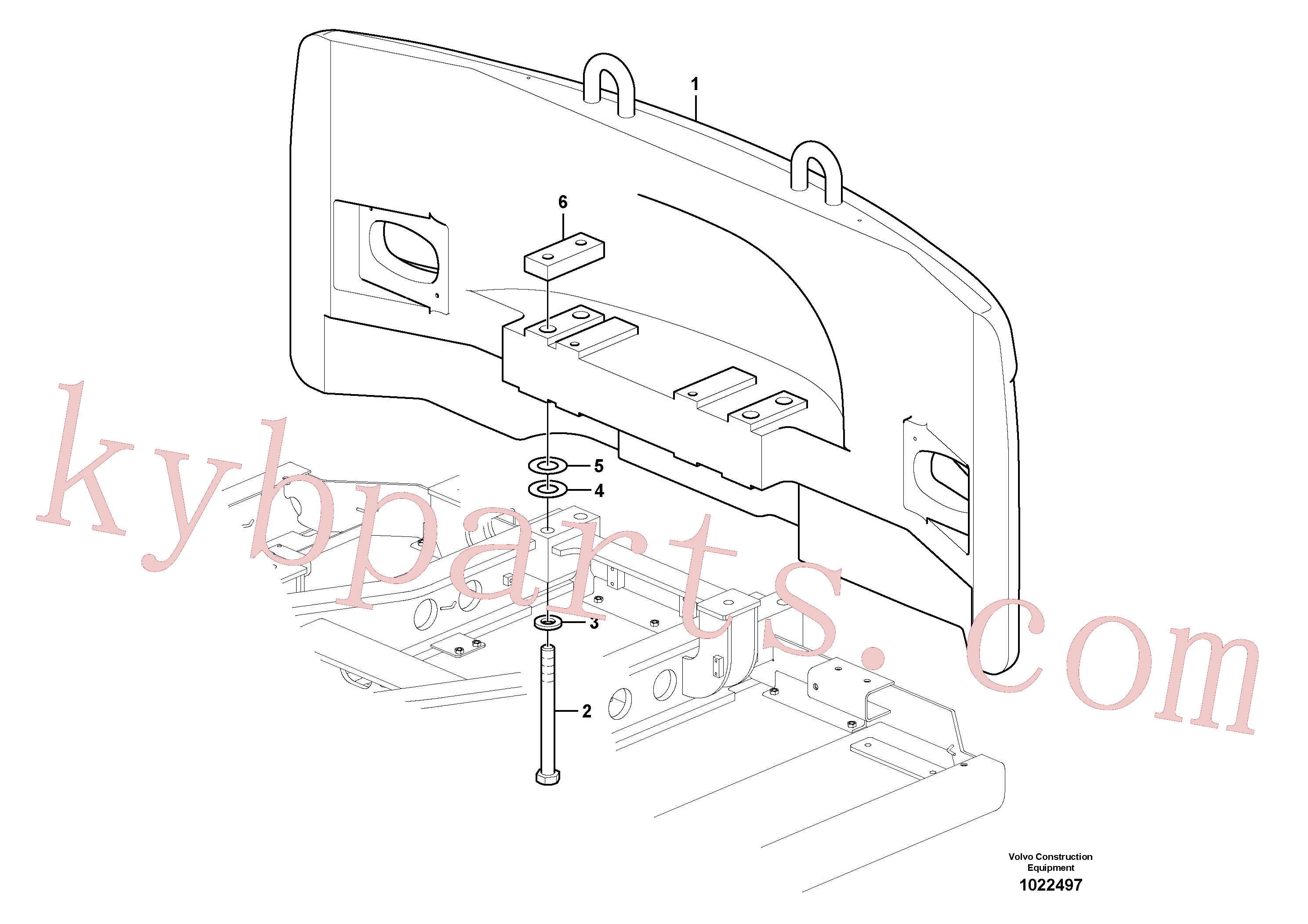 SA9011-23028 for Volvo Counterweights(1022497 assembly)