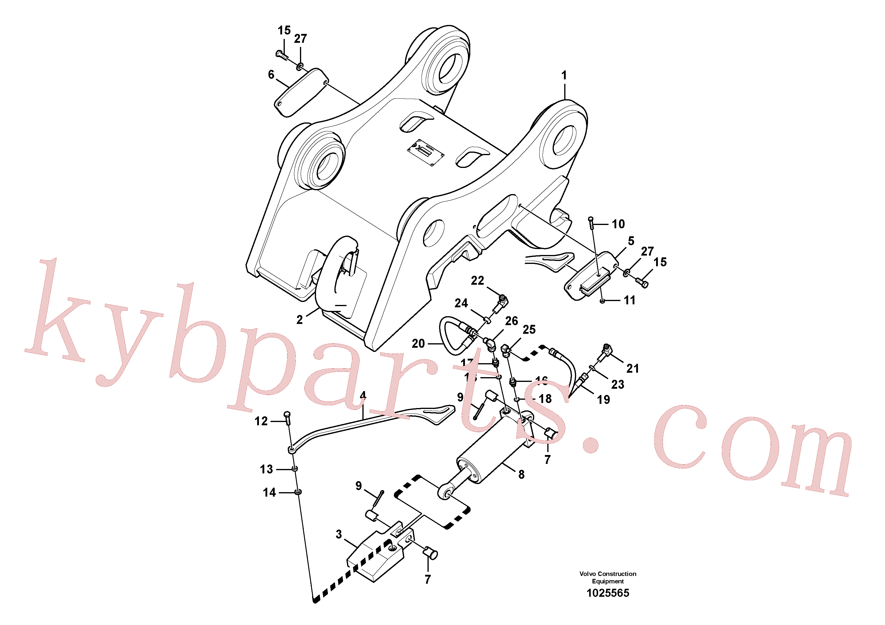 China Made VOE14537142 Quick attachment parts for Volvo Excavator