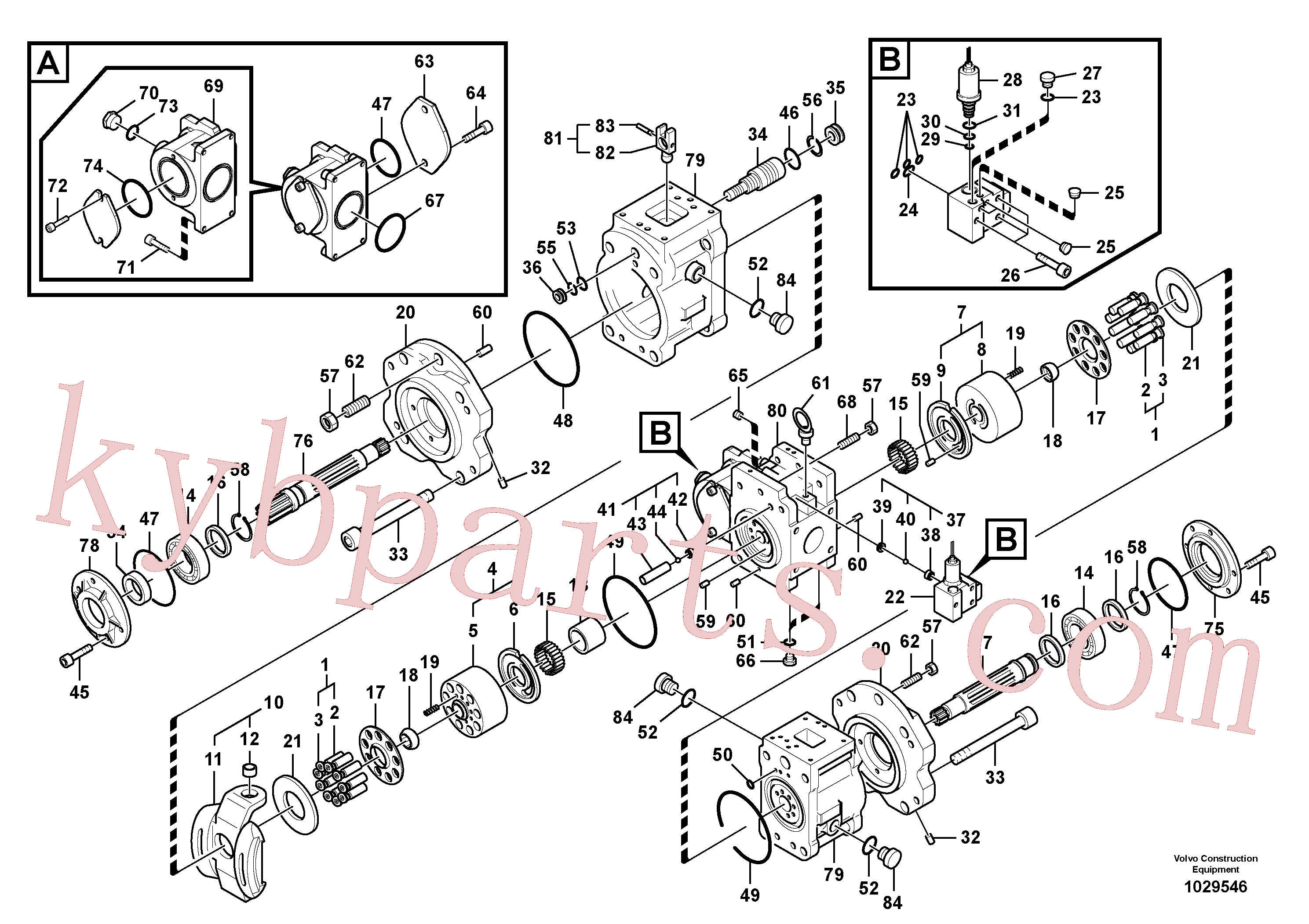 SA7223-00390 for Volvo Hydraulic pump(1029546 assembly)