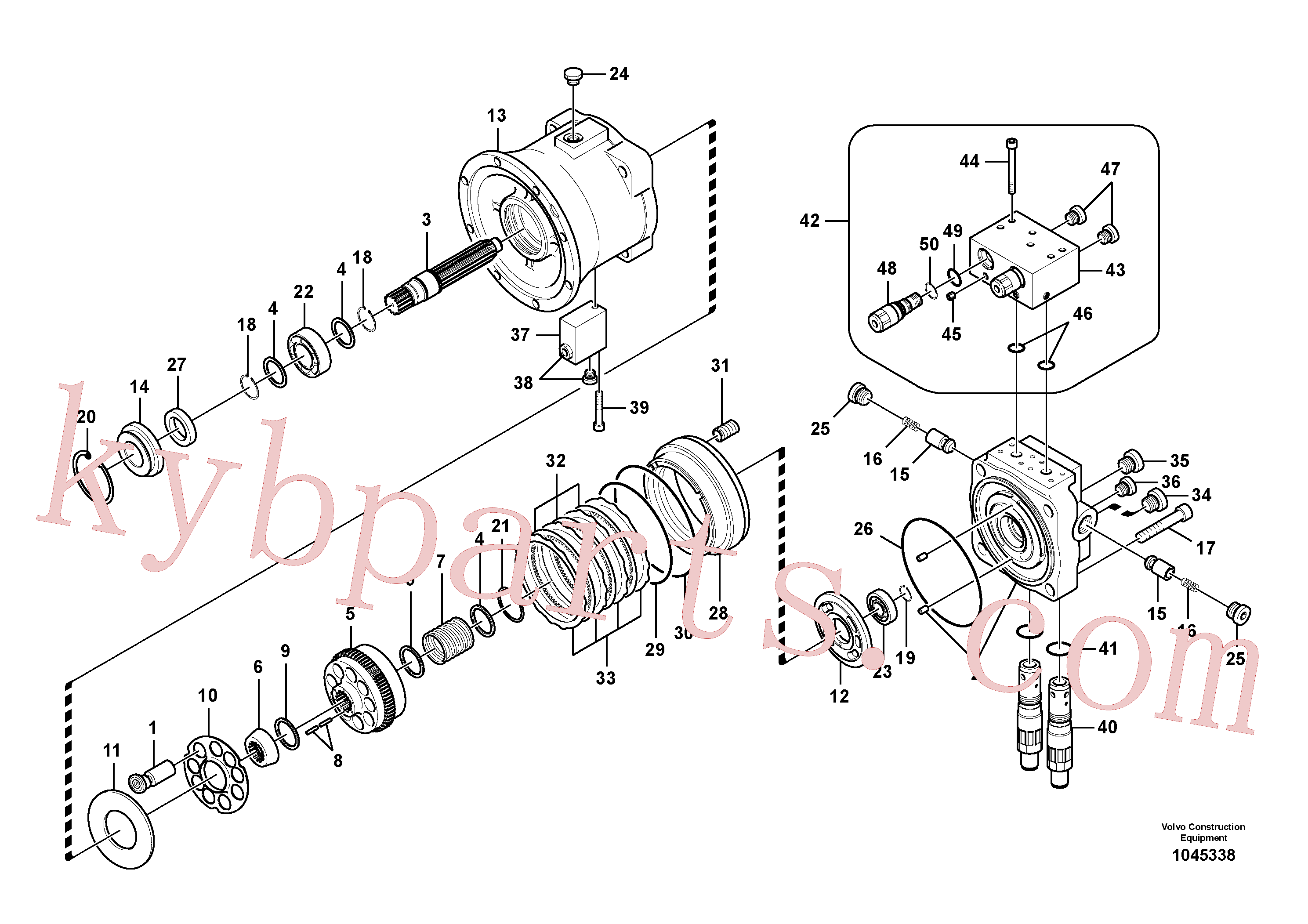 SA8230-13780 for Volvo Swing motor(1045338 assembly)