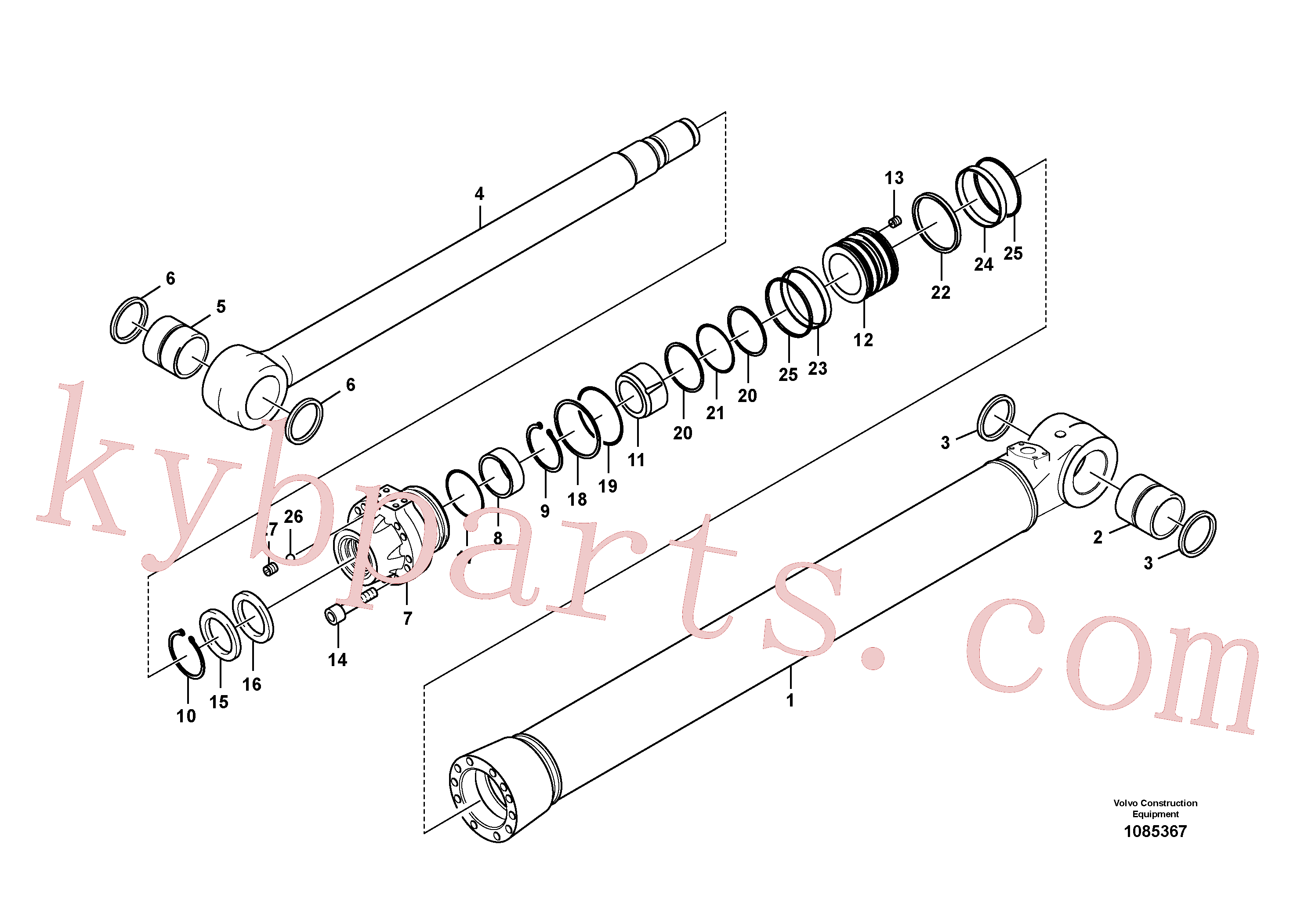SA9564-21300 for Volvo Bucket cylinder(1085367 assembly)