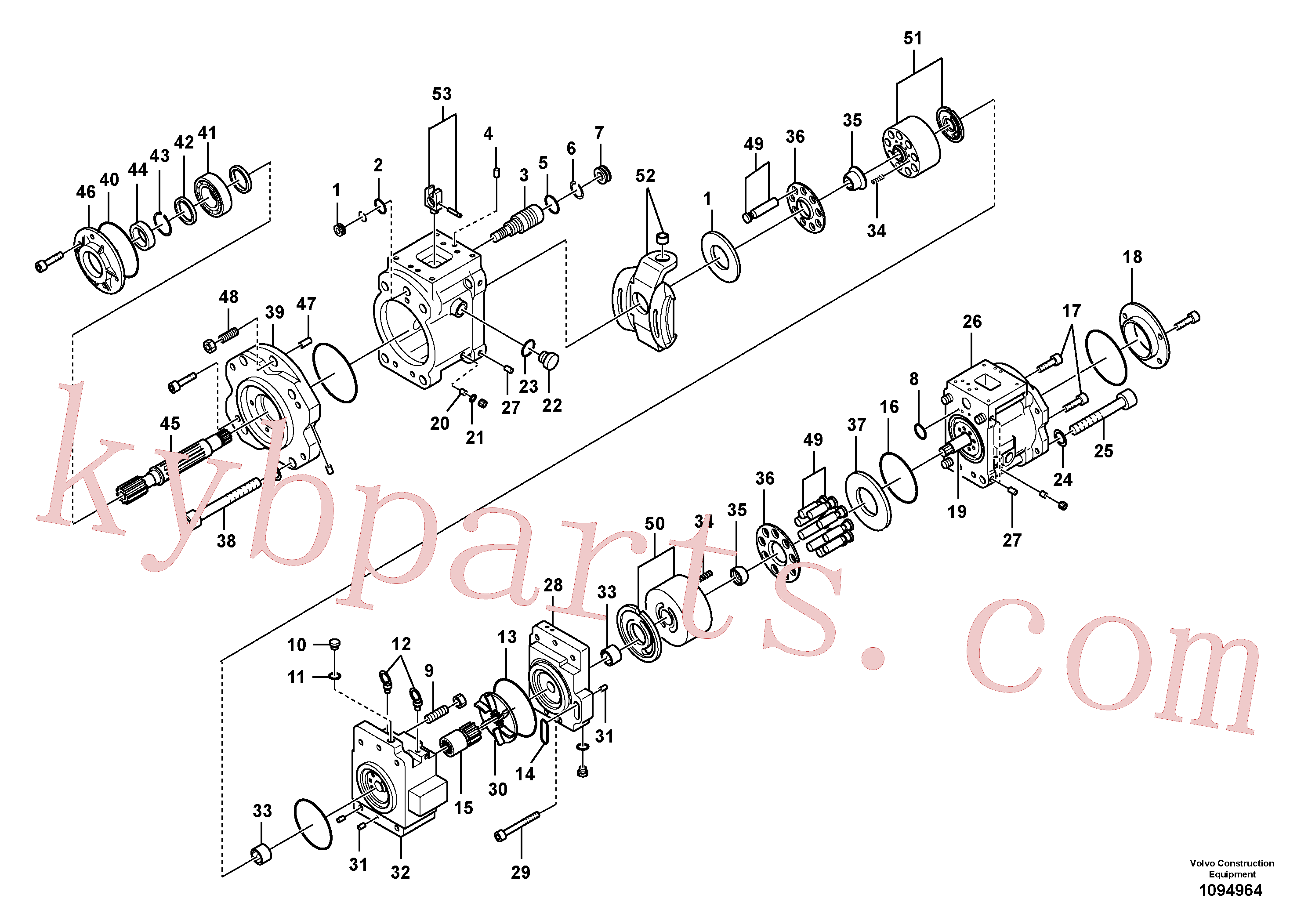 VOE14701586 for Volvo Hydraulic pump(1094964 assembly)