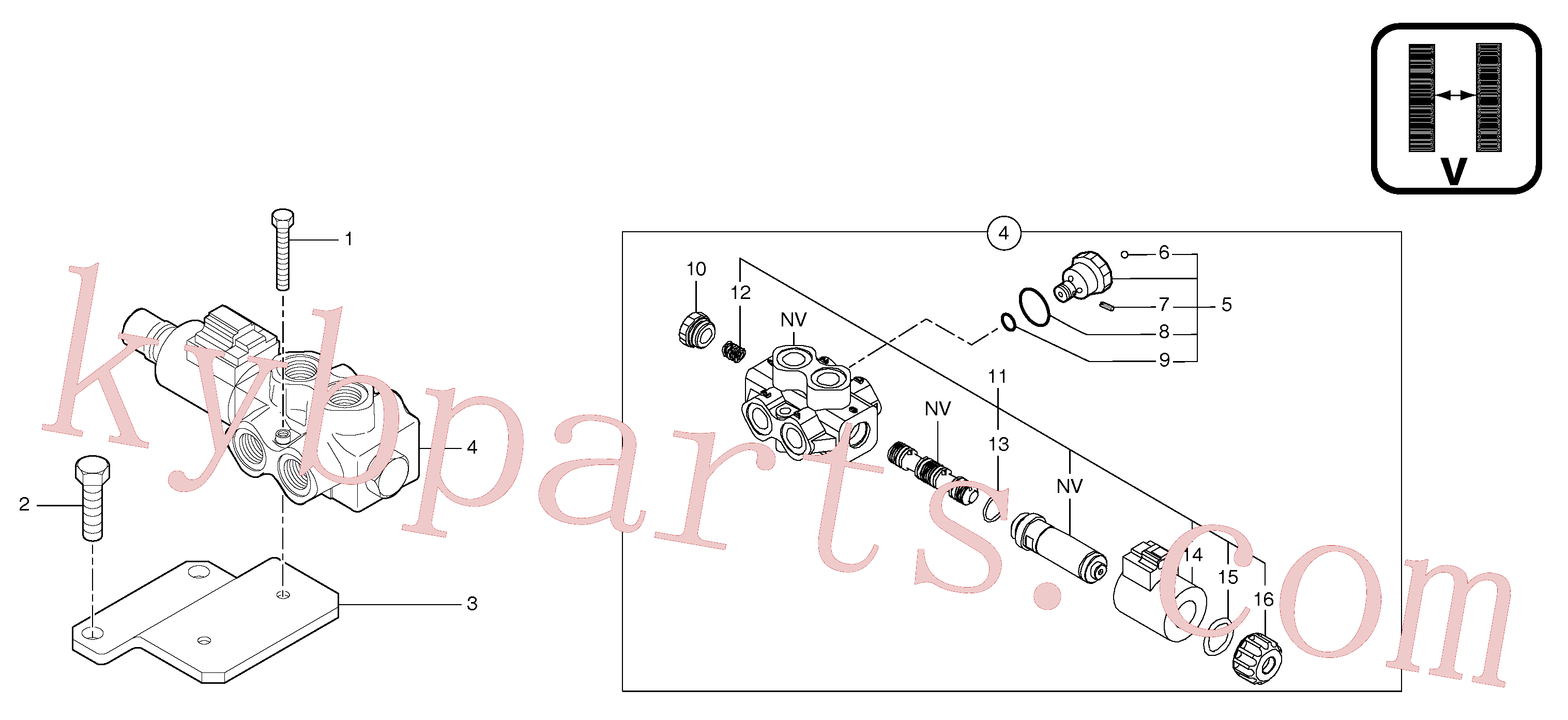 VOE11800326 for Volvo Selector / variable track(9124VZ1 assembly)