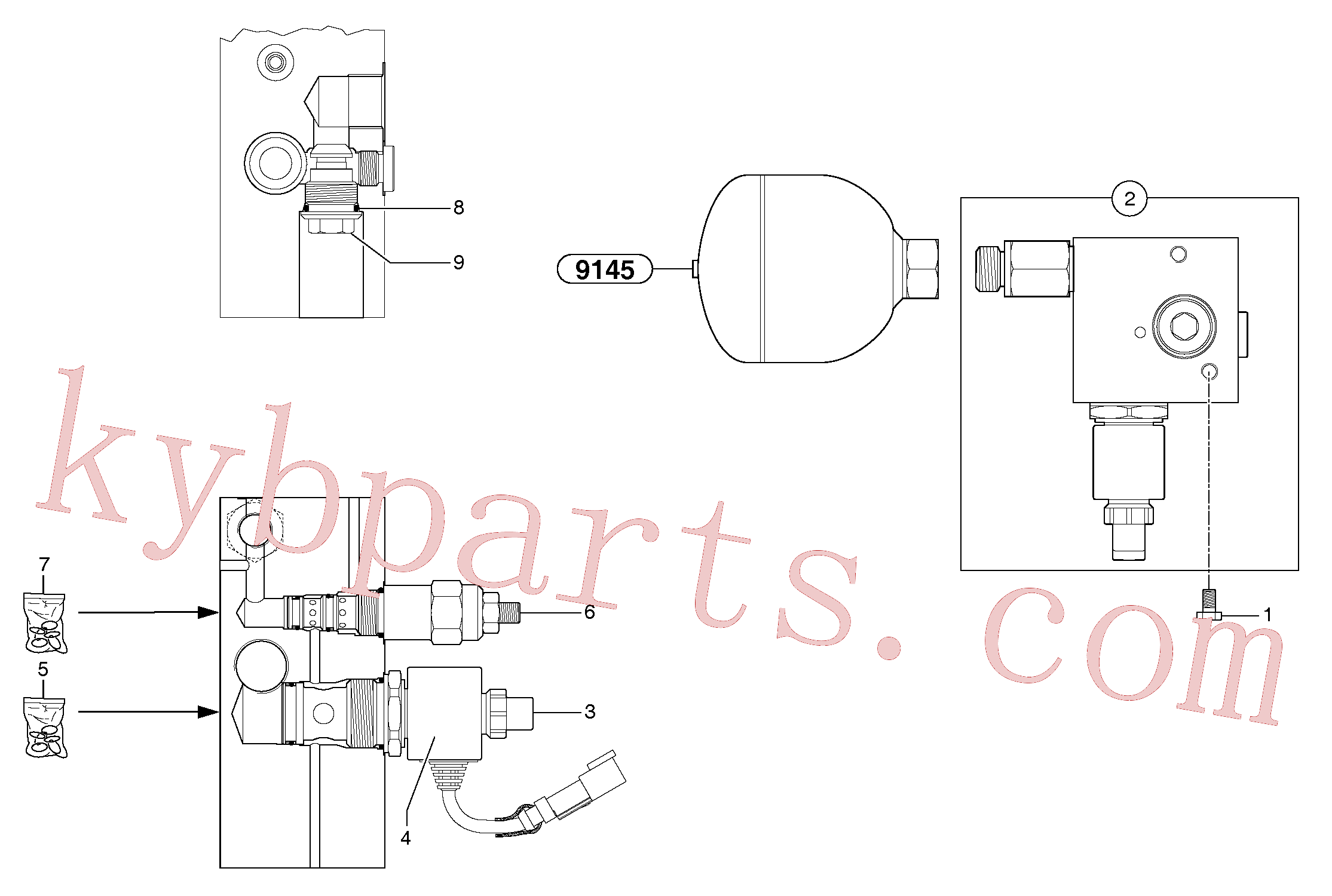 VOE11711162 for Volvo Accumulator / electrovalve(9142Z3 assembly)