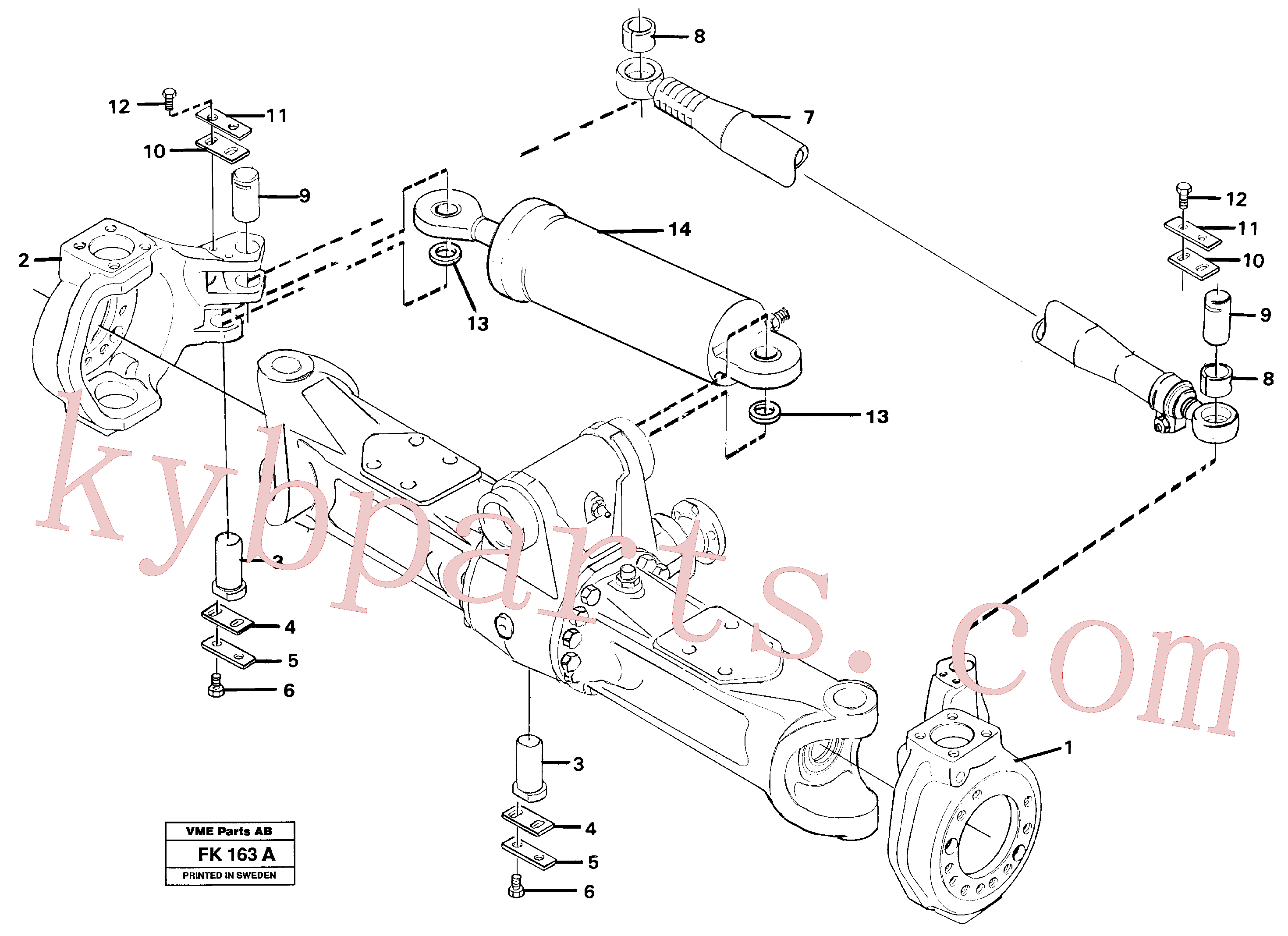 VOE14212414 for Volvo Link housing and parallel stay(FK163A assembly)