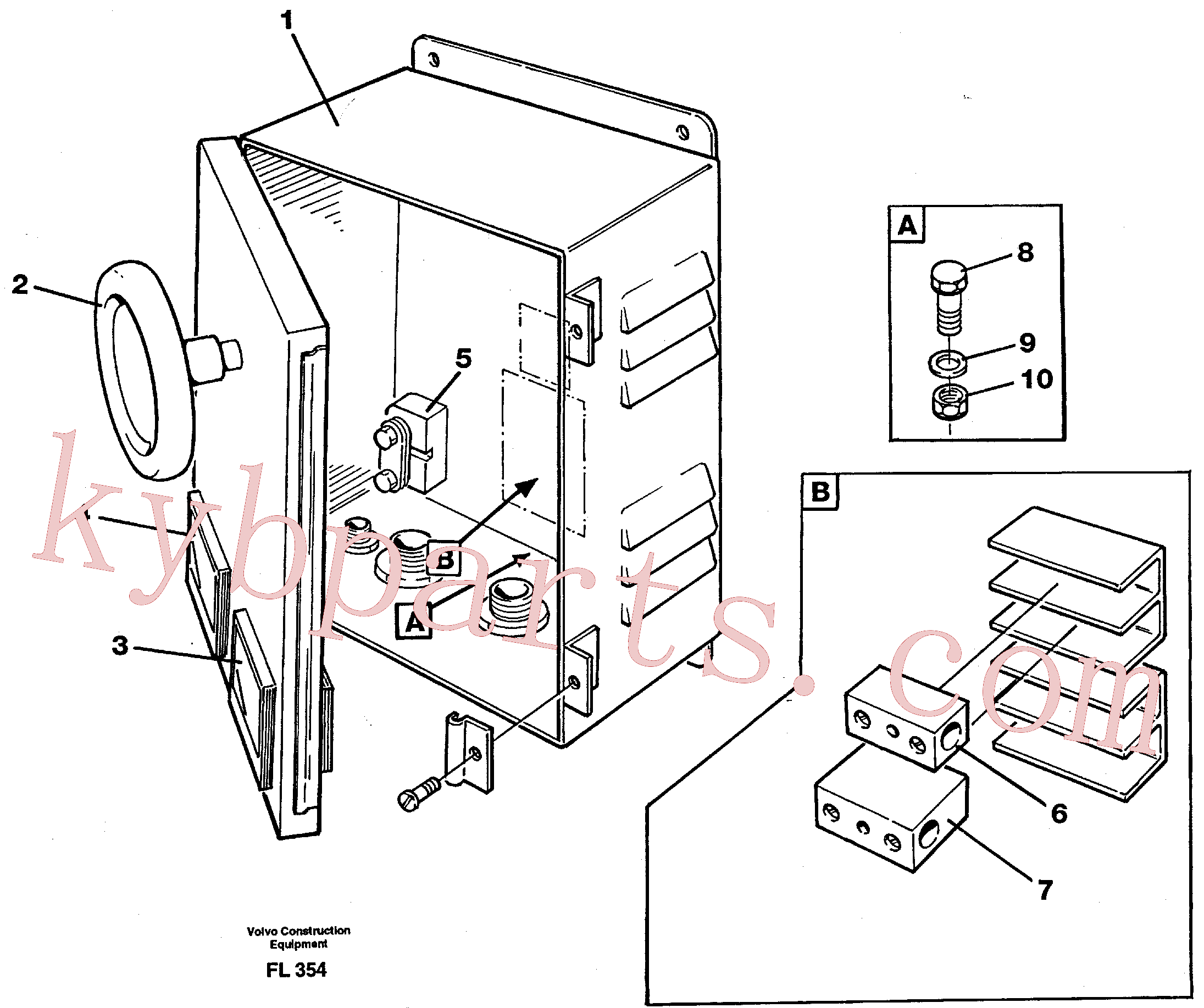 VOE14262984 for Volvo Magnet equipment Ohio, instrument box(FL354 assembly)