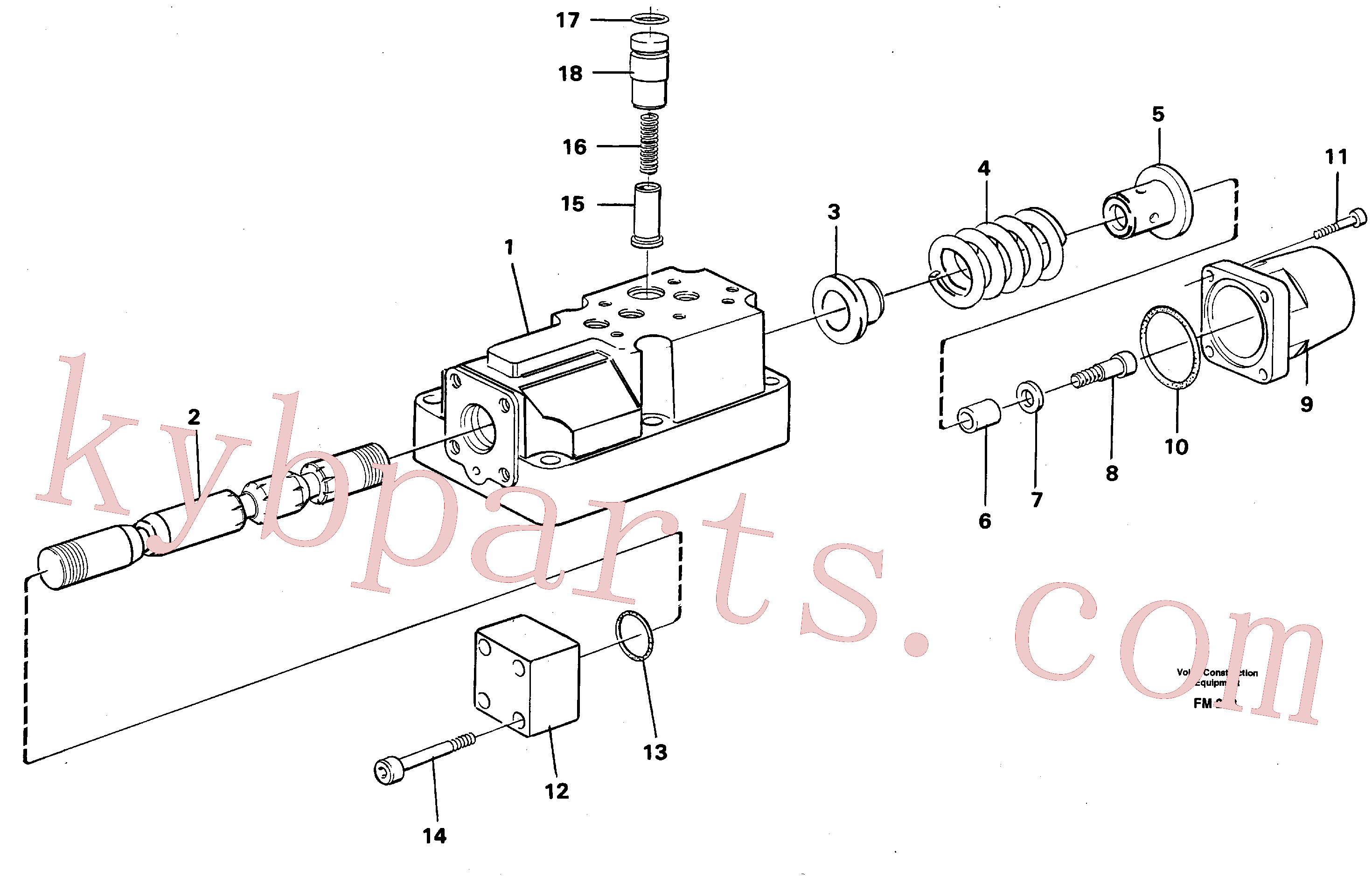 VOE14040408 for Volvo Four-way valve(FM253 assembly)