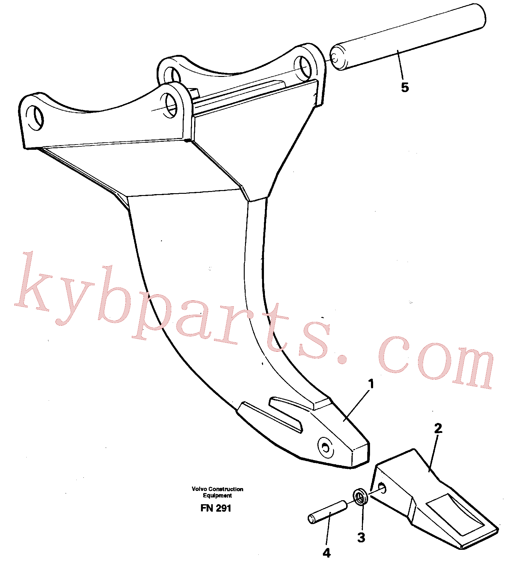 VOE14235073 for Volvo Ripper(FN291 assembly)