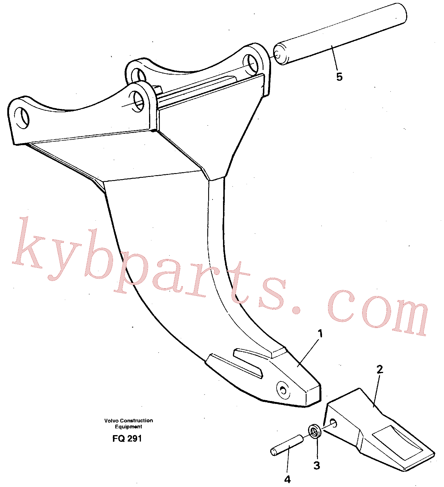 VOE14235073 for Volvo Ripper(FQ291 assembly)