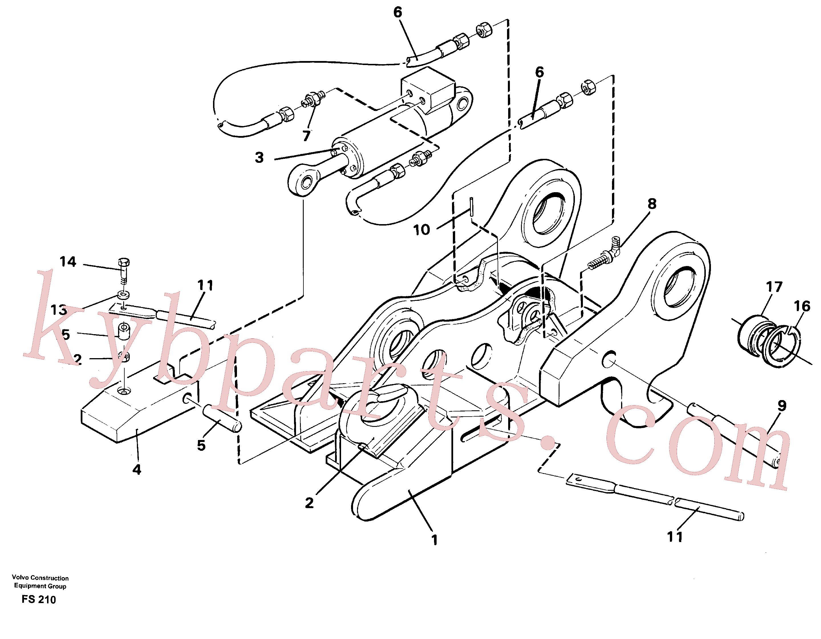 VOE14212317 for Volvo Quickfit, hydraulic(FS210 assembly)