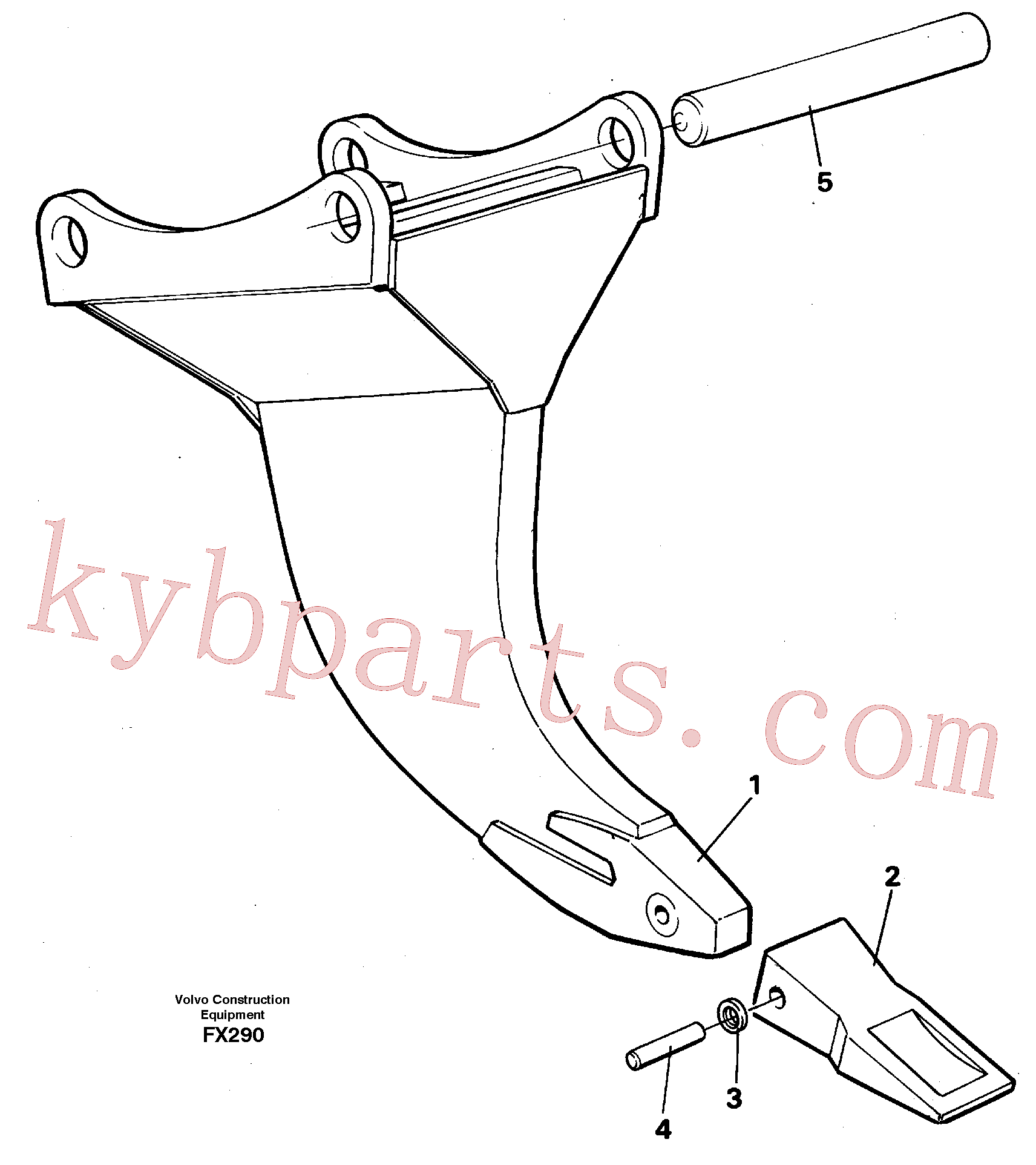 VOE14235073 for Volvo Ripper(FX290 assembly)