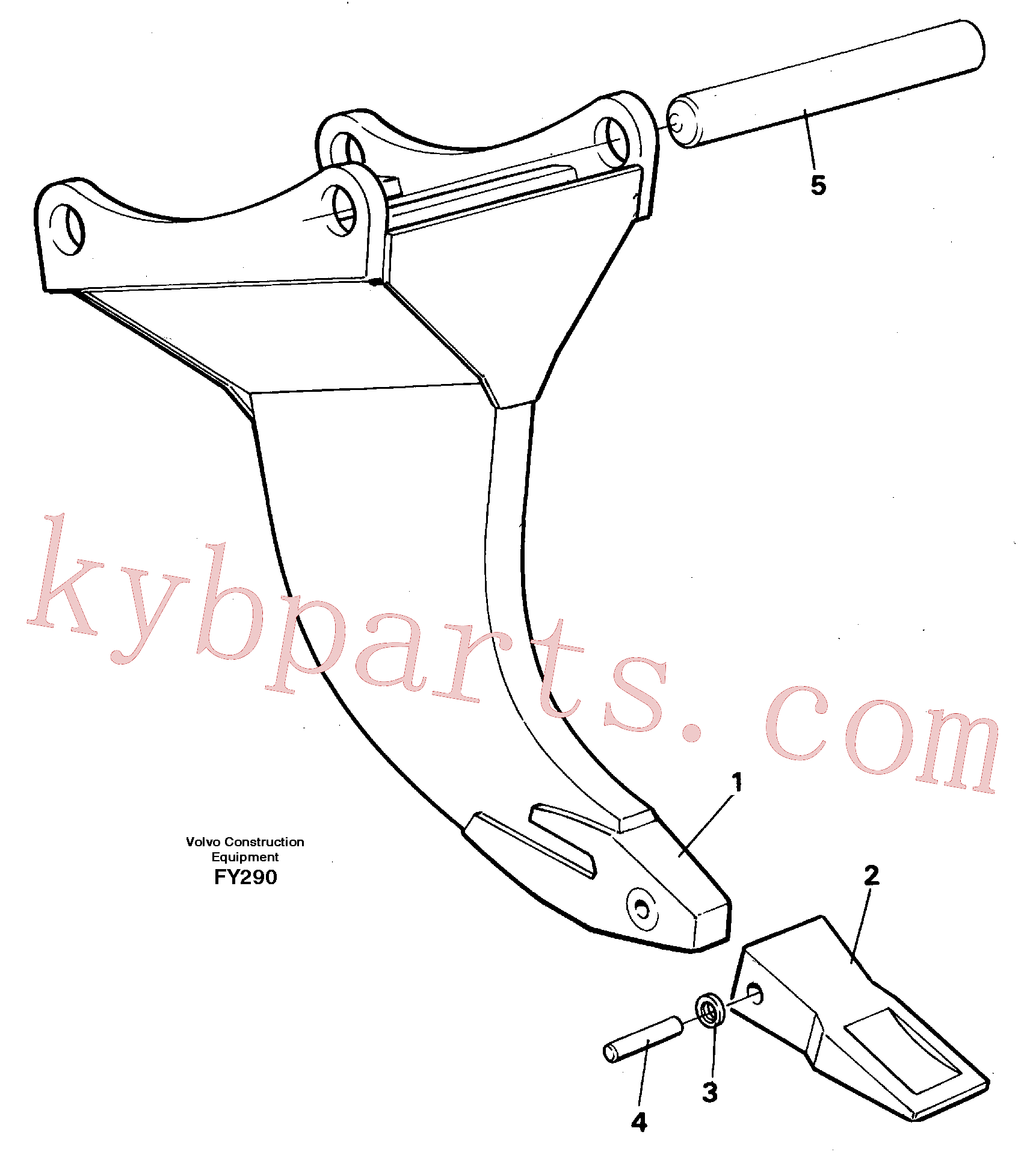 VOE14235073 Point for Volvo Excavator spare