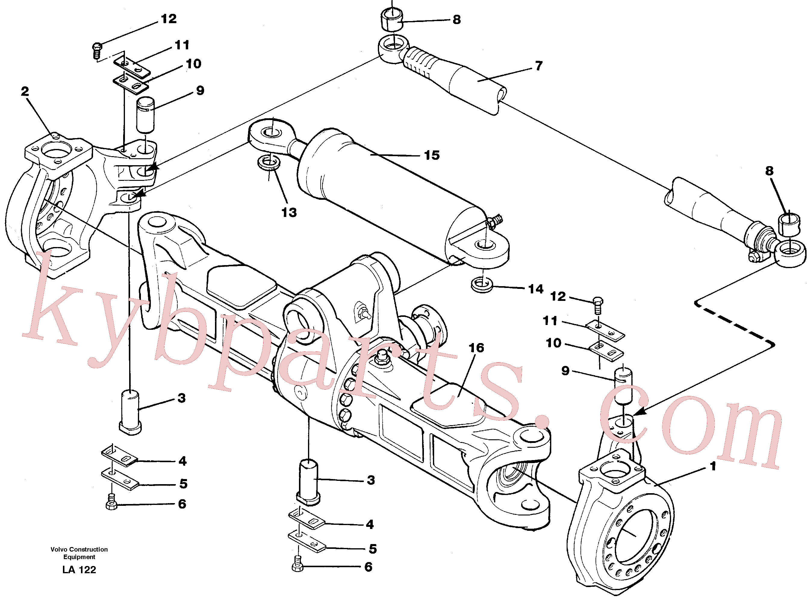 VOE14212414 for Volvo Knuckle ret and parallel stay(LA122 assembly)
