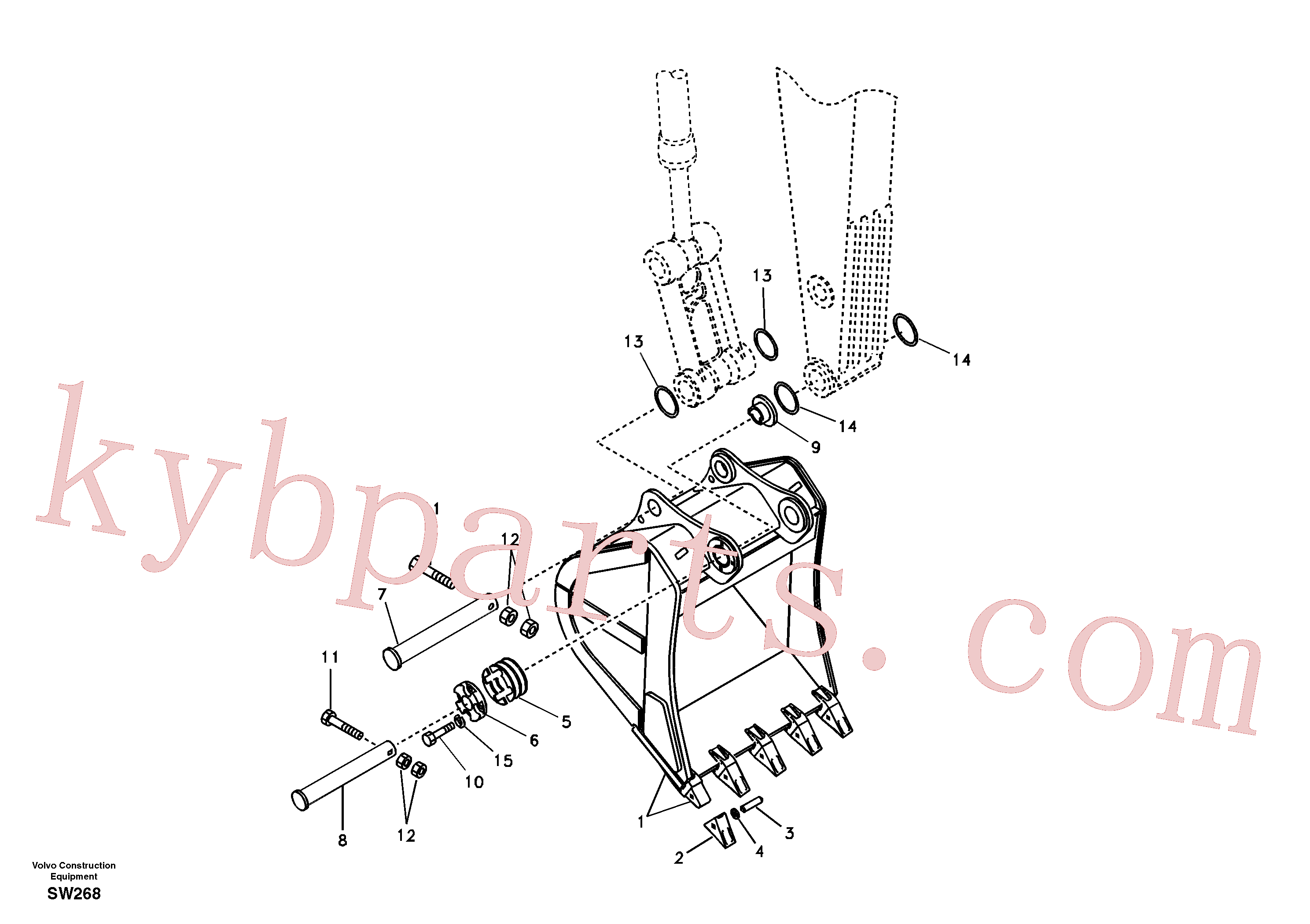 VOE14880694 Ring for Volvo Excavator Parts