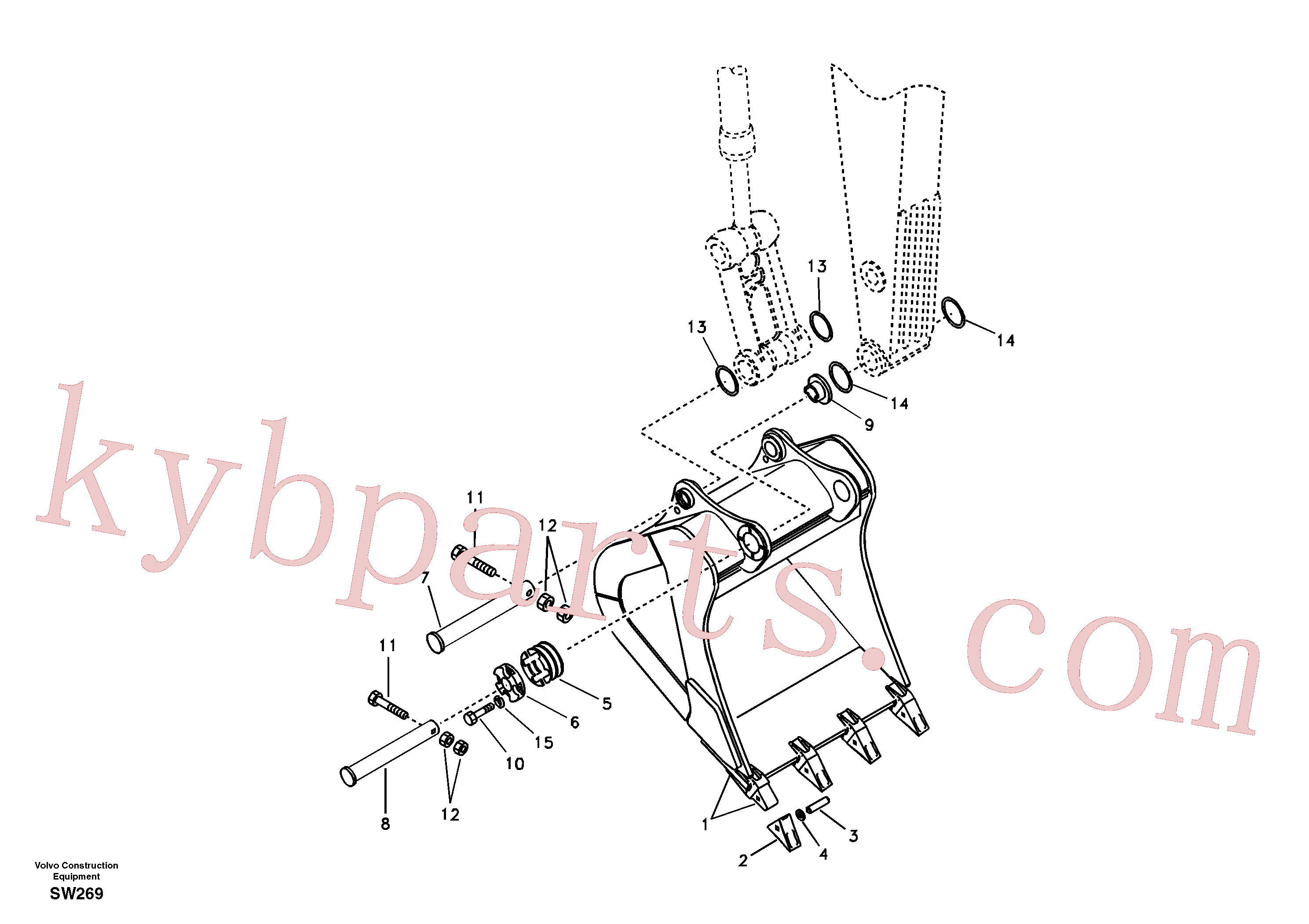 VOE14880694 for Volvo Bucket(SW269 assembly)