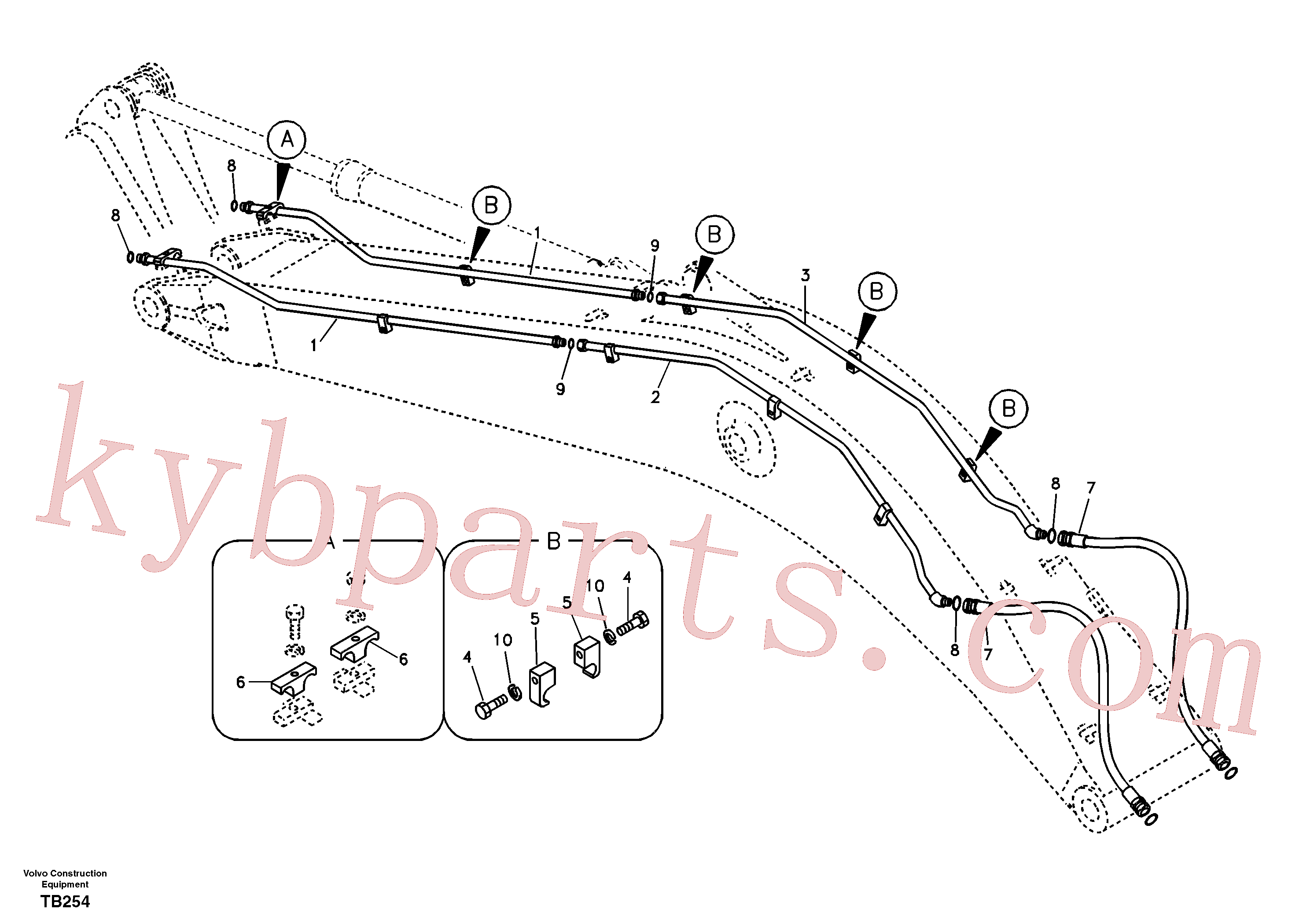 China Made VOE14517041 Pipe parts for Volvo Excavator